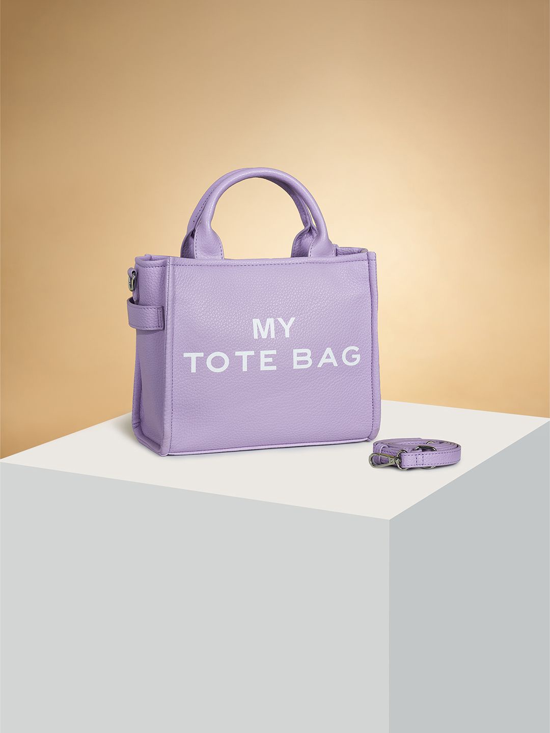 

Forever Glam by Pantaloons PU Shopper Satchel with Bow Detail, Lavender