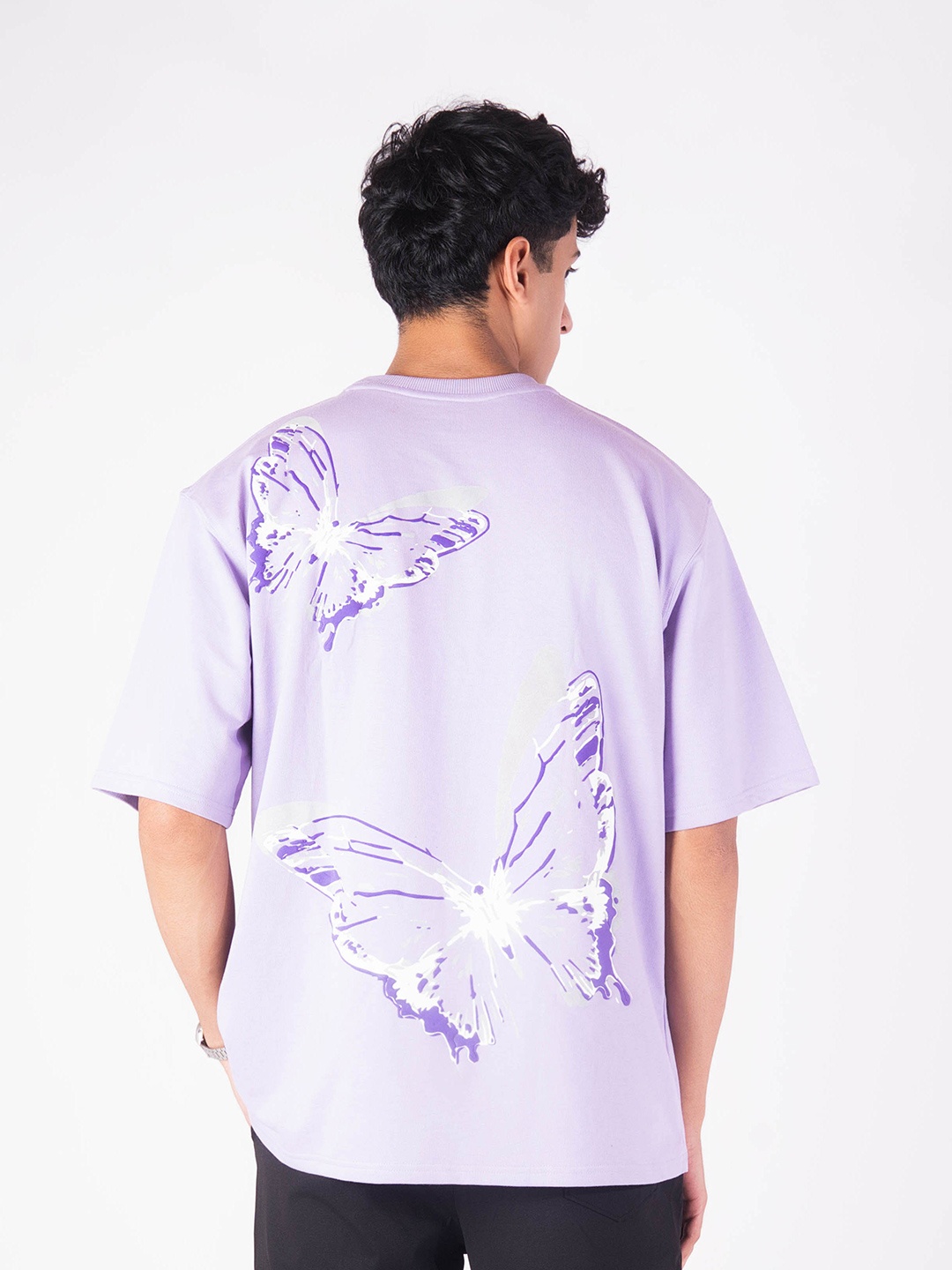 

HOP HEAD Unisex Graphic Printed Oversized T-shirt, Purple