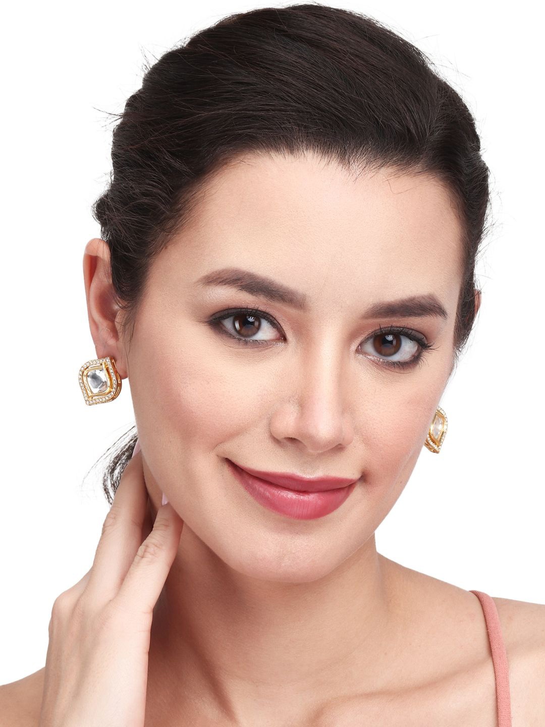 

Anvik Gold Plated Artificial Stones Studs