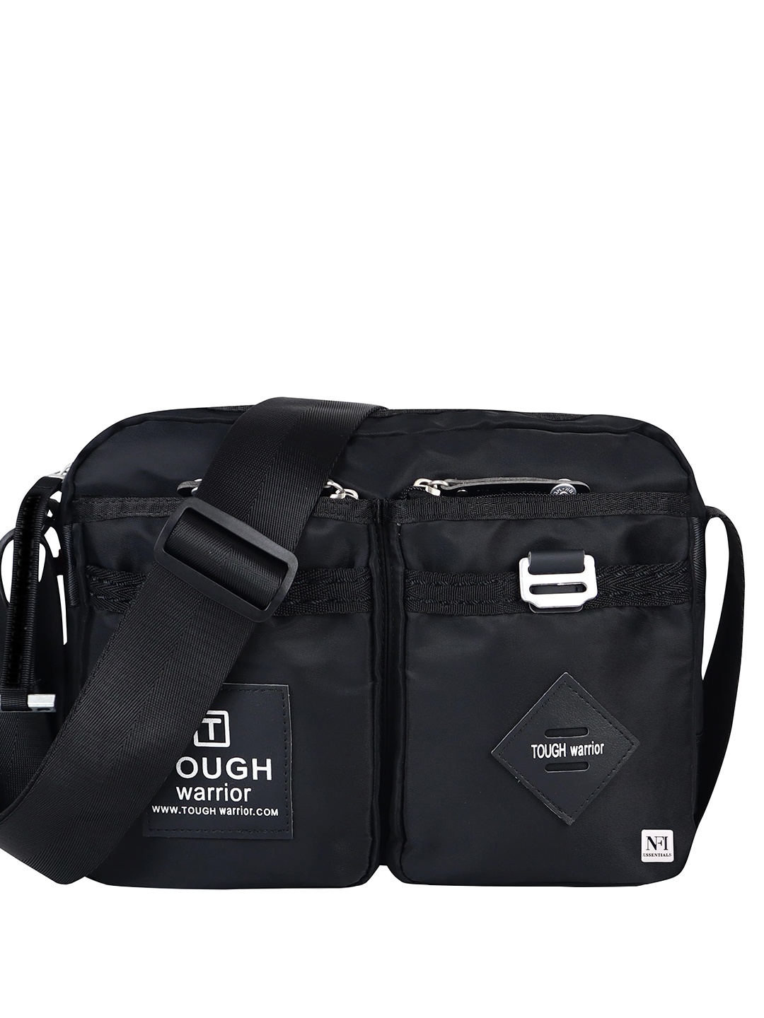 

NFI essentials Unisex Messenger Bag, Black