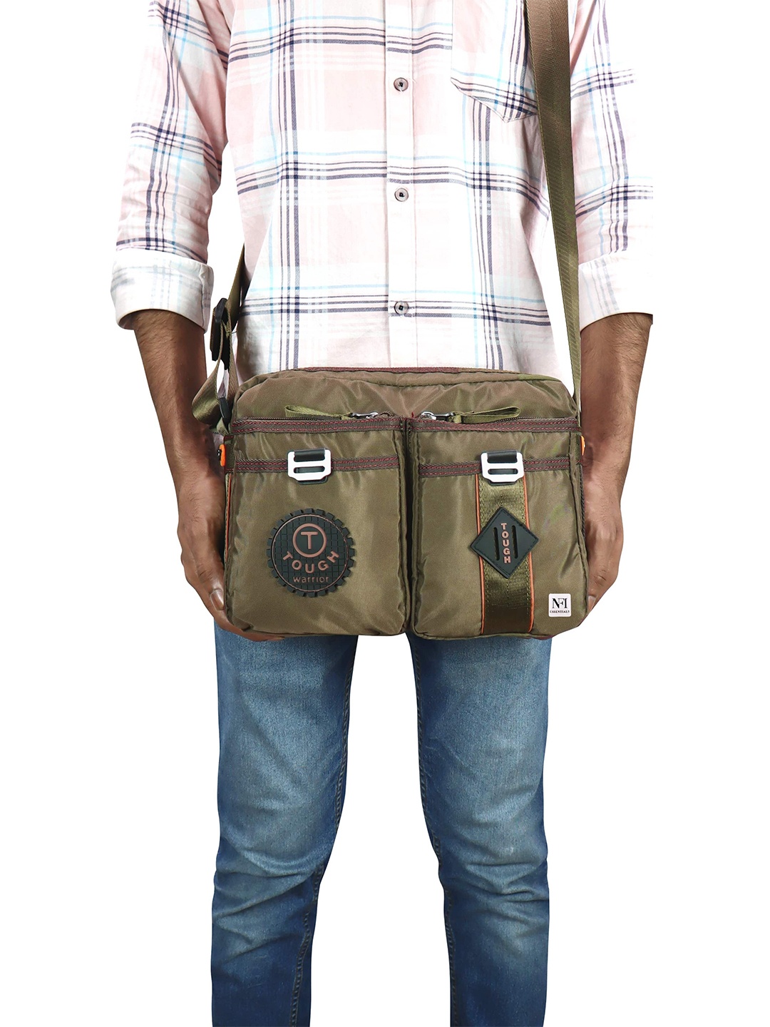 

NFI essentials Unisex Messenger Bag, Green