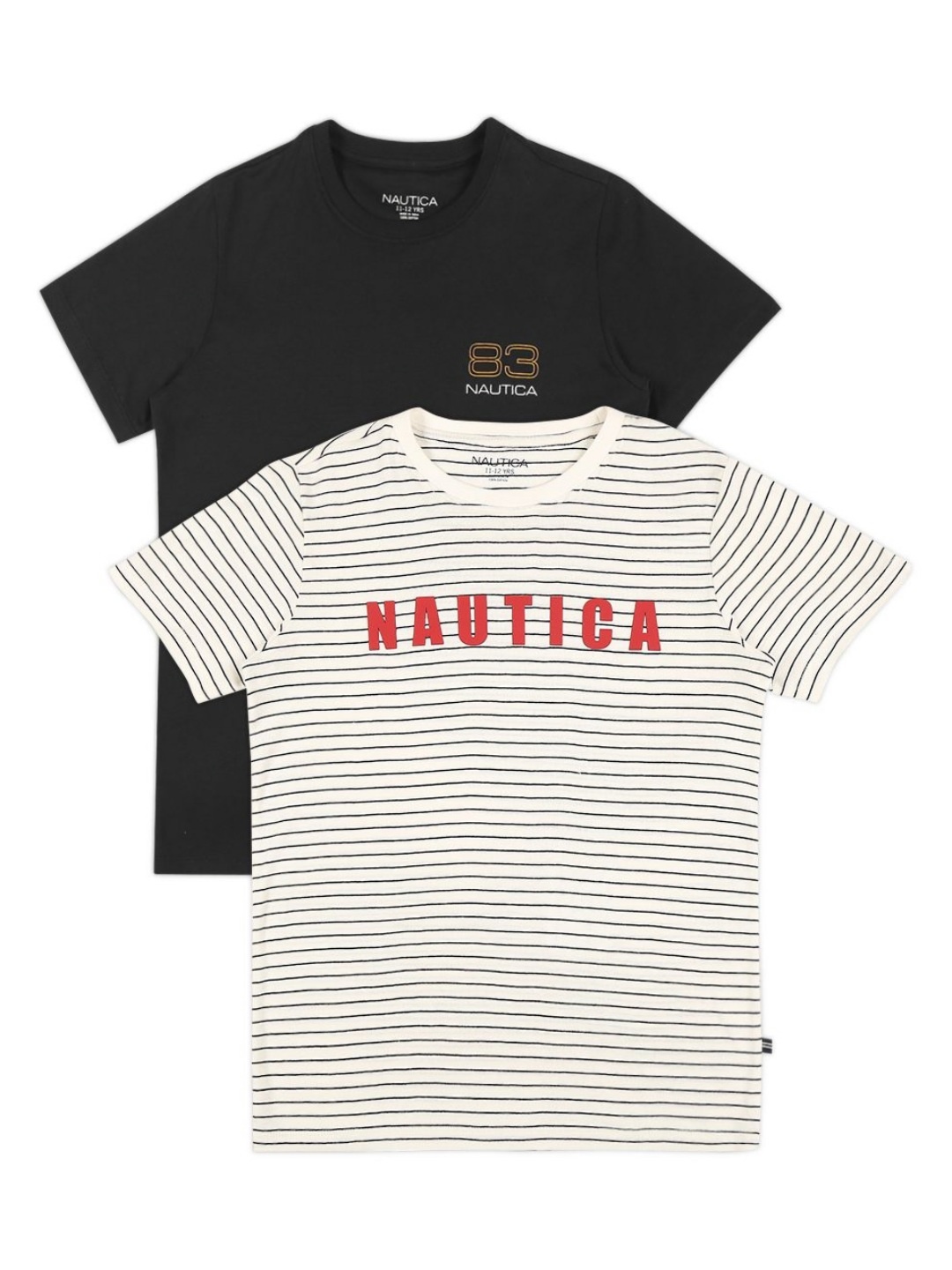 

Nautica Boys 2 Striped T-shirt, Black