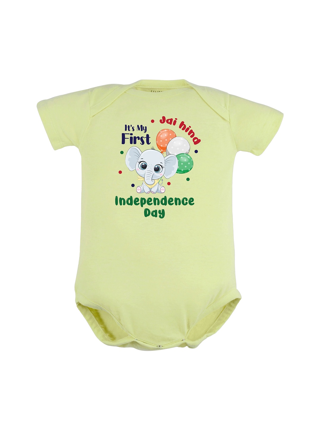 

FFLIRTYGO Infants Printed Cotton Bodysuit, Green