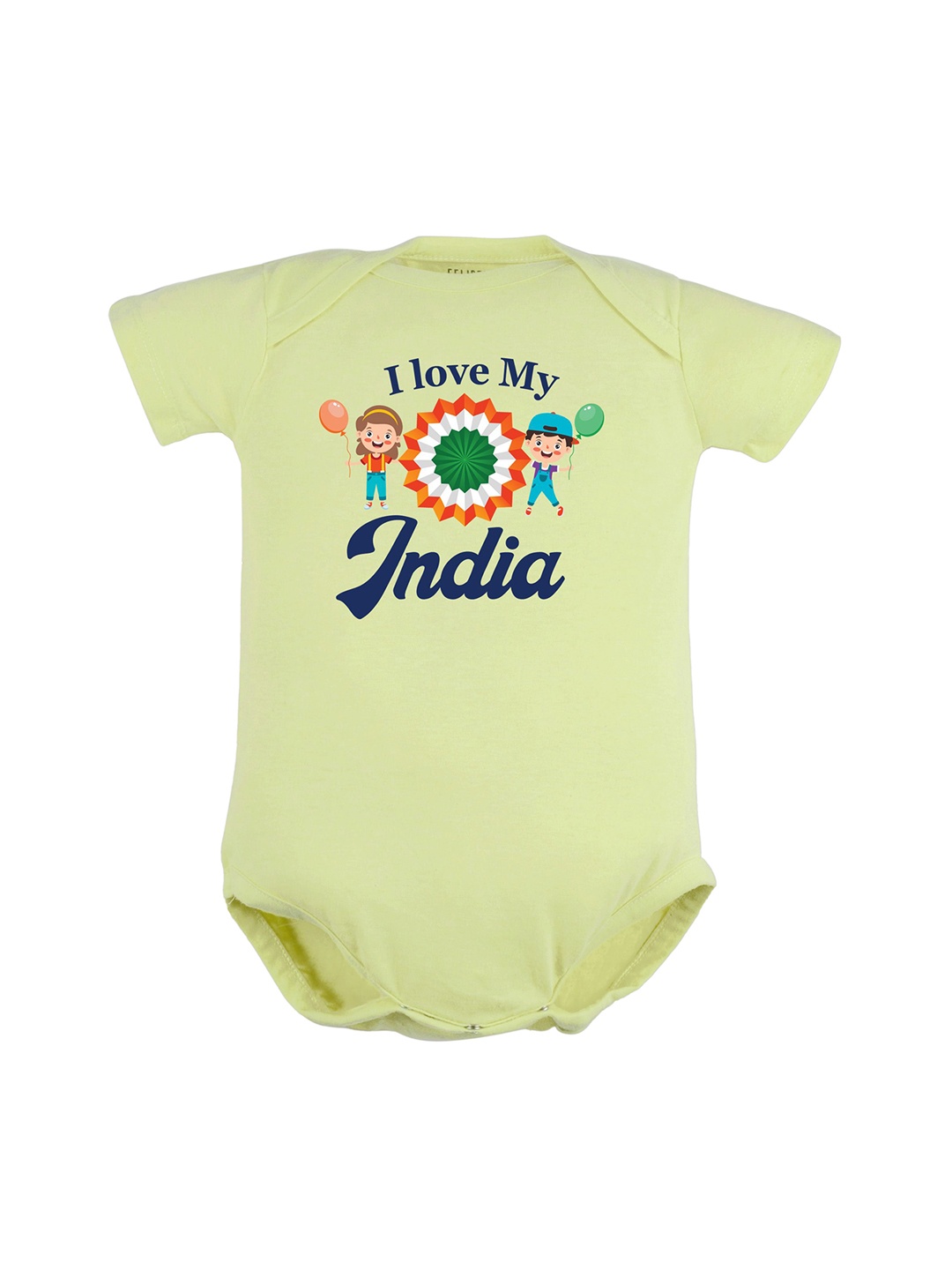 

FFLIRTYGO Infants Printed Pure Cotton Bodysuit, Green