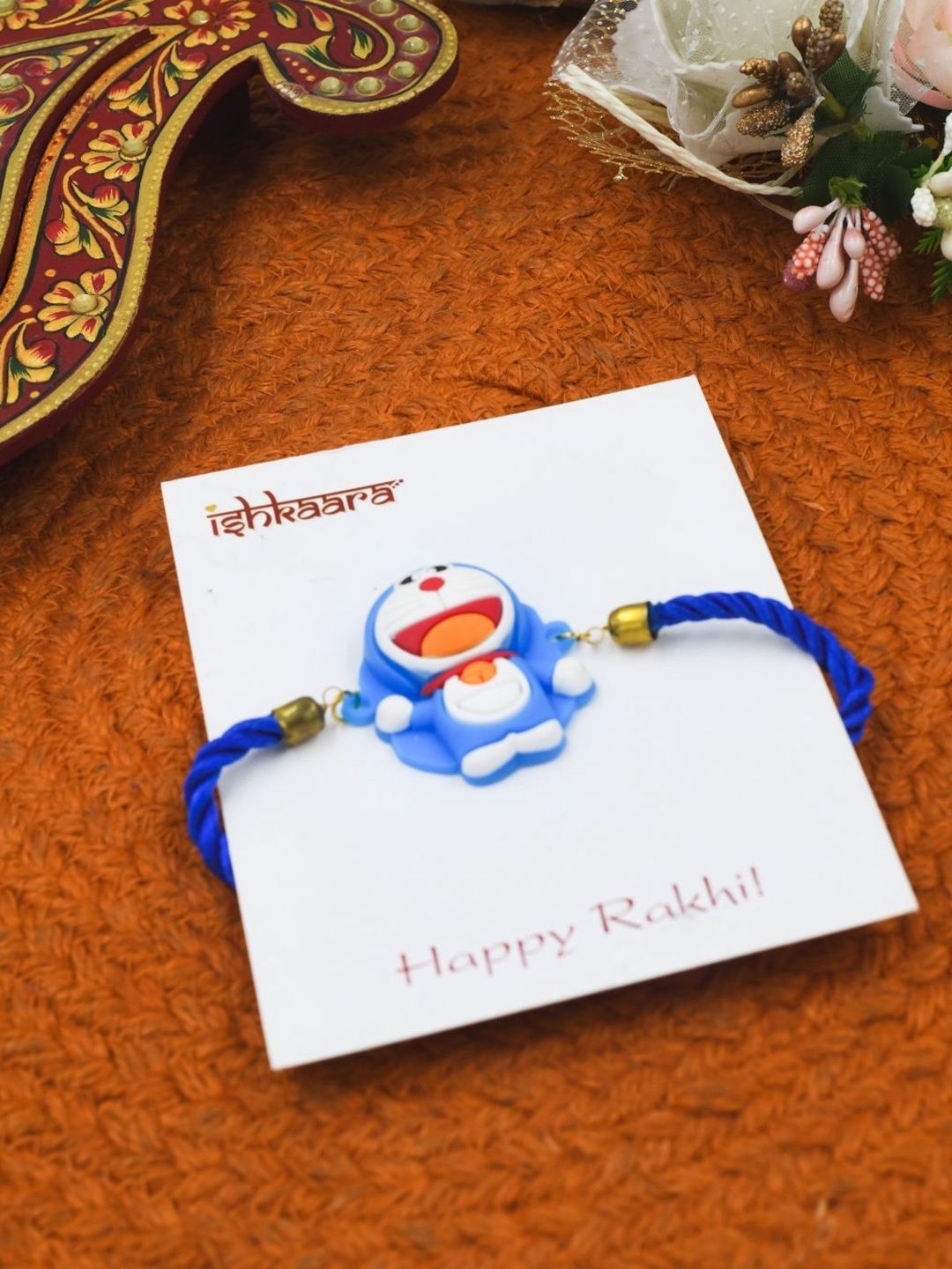 

ISHKAARA Kids Doremon Thread Rakhi, Blue