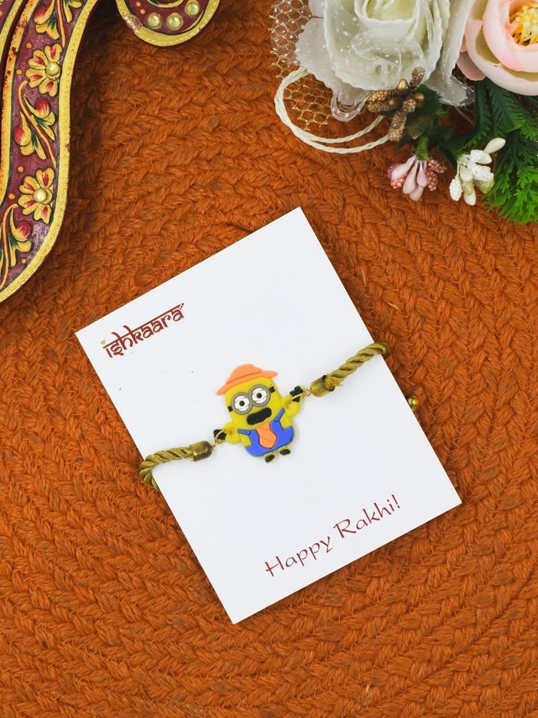 

ISHKAARA Kids Minion Thread Rakhi, Yellow