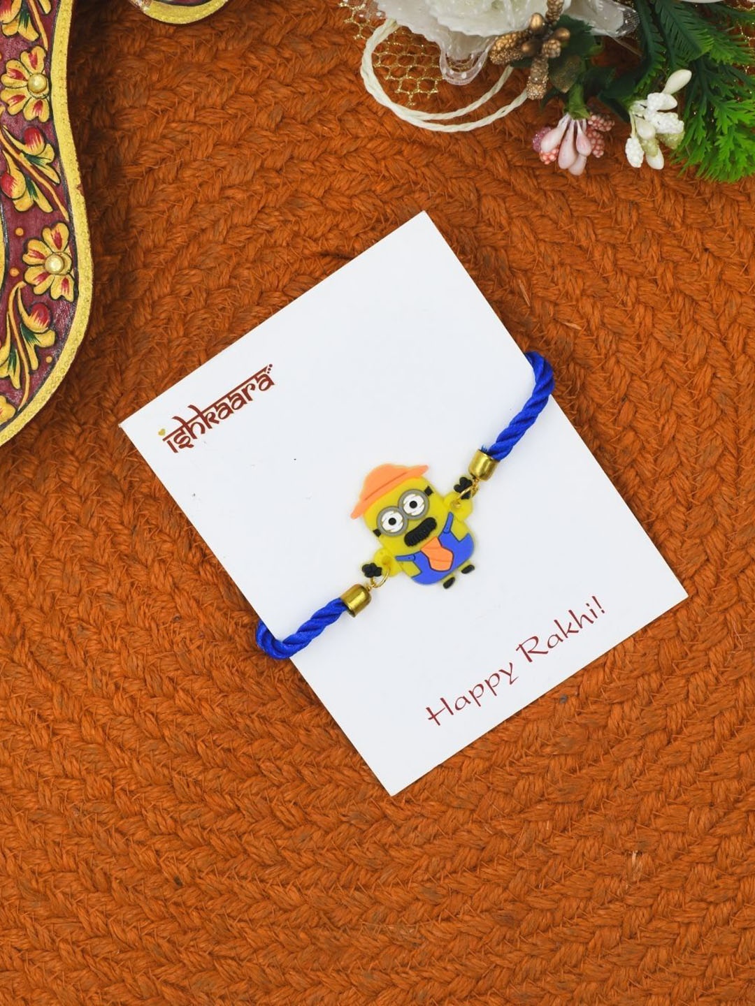 

ISHKAARA Kids Minion Thread Rakhi, Blue