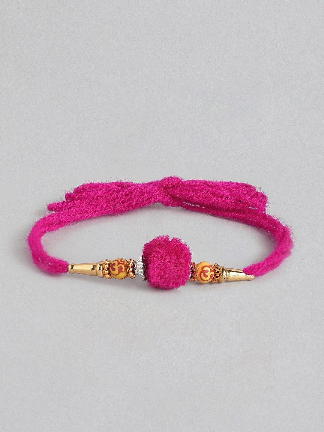 

Sangria Unisex Beaded Multistrand Rakhi, Pink