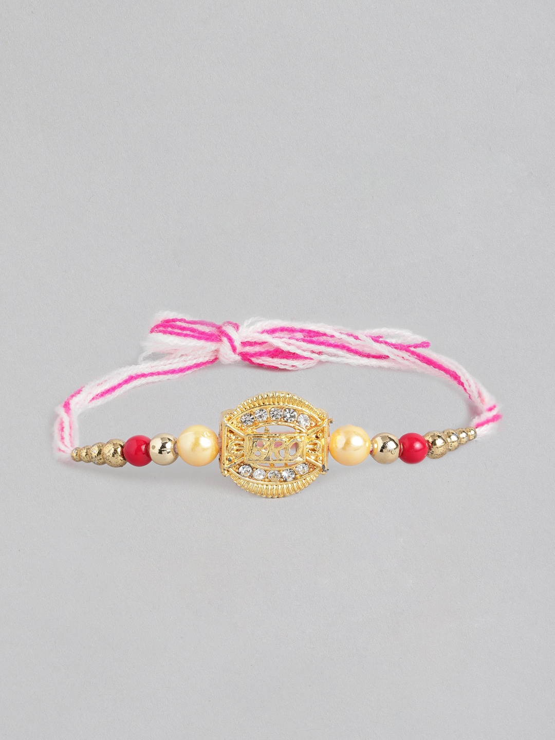 

Kook N Keech Unisex Beaded & Stone Studded Multistrand Rakhi, Multi