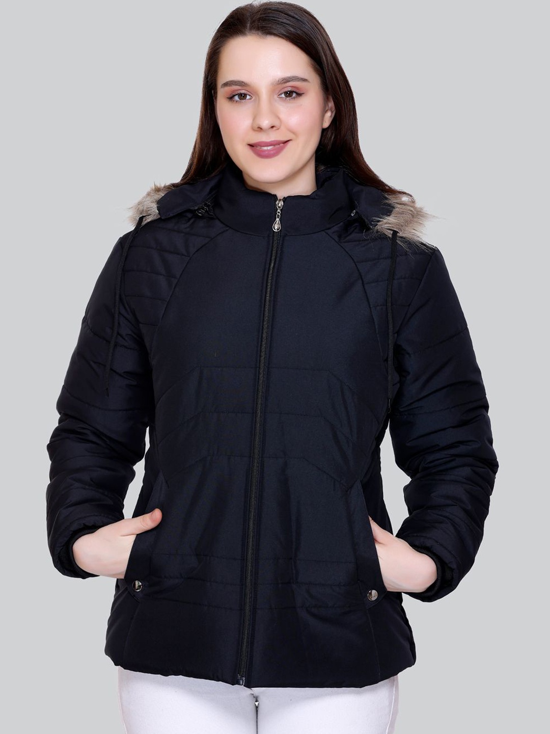 

BARSTOW Women Lightweight Longline Parka Jacket, Black