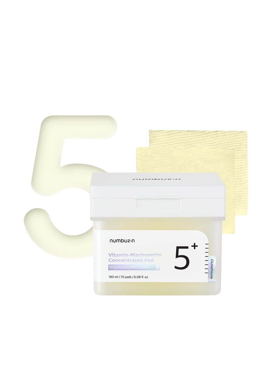 

numbuzin No.5 Vitamin-Niacinamide Concentrated Pad - 70 Pads, White
