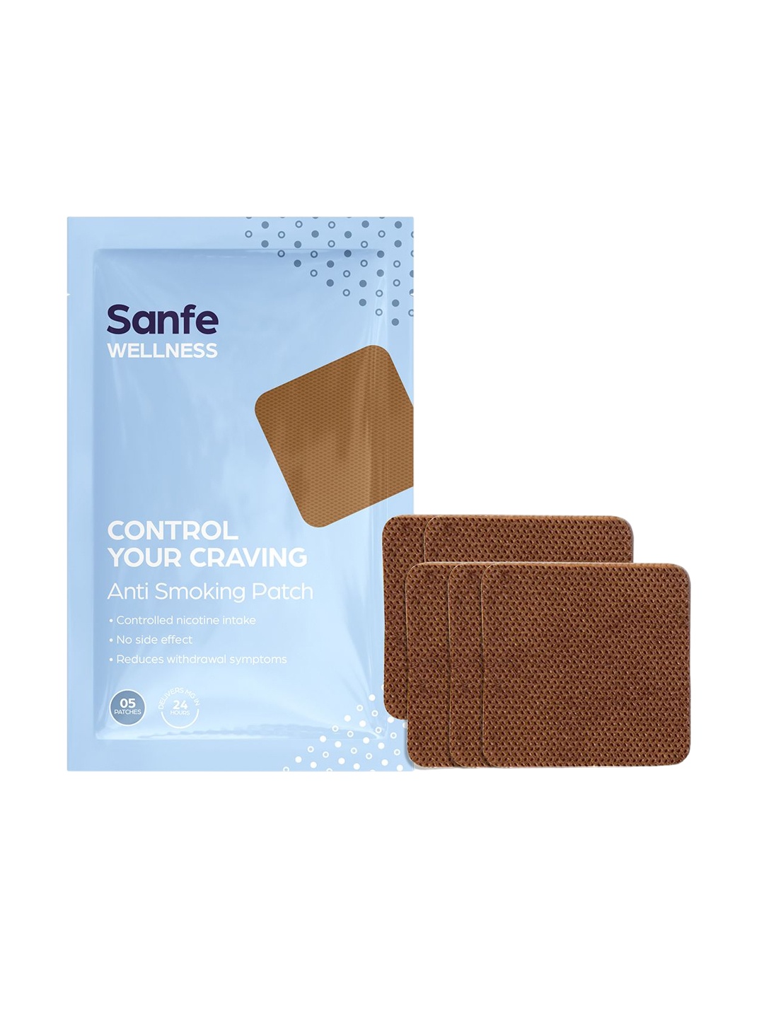 

Sanfe Anti- Smoking Eye Mask and Patches- 5 Patches, Brown