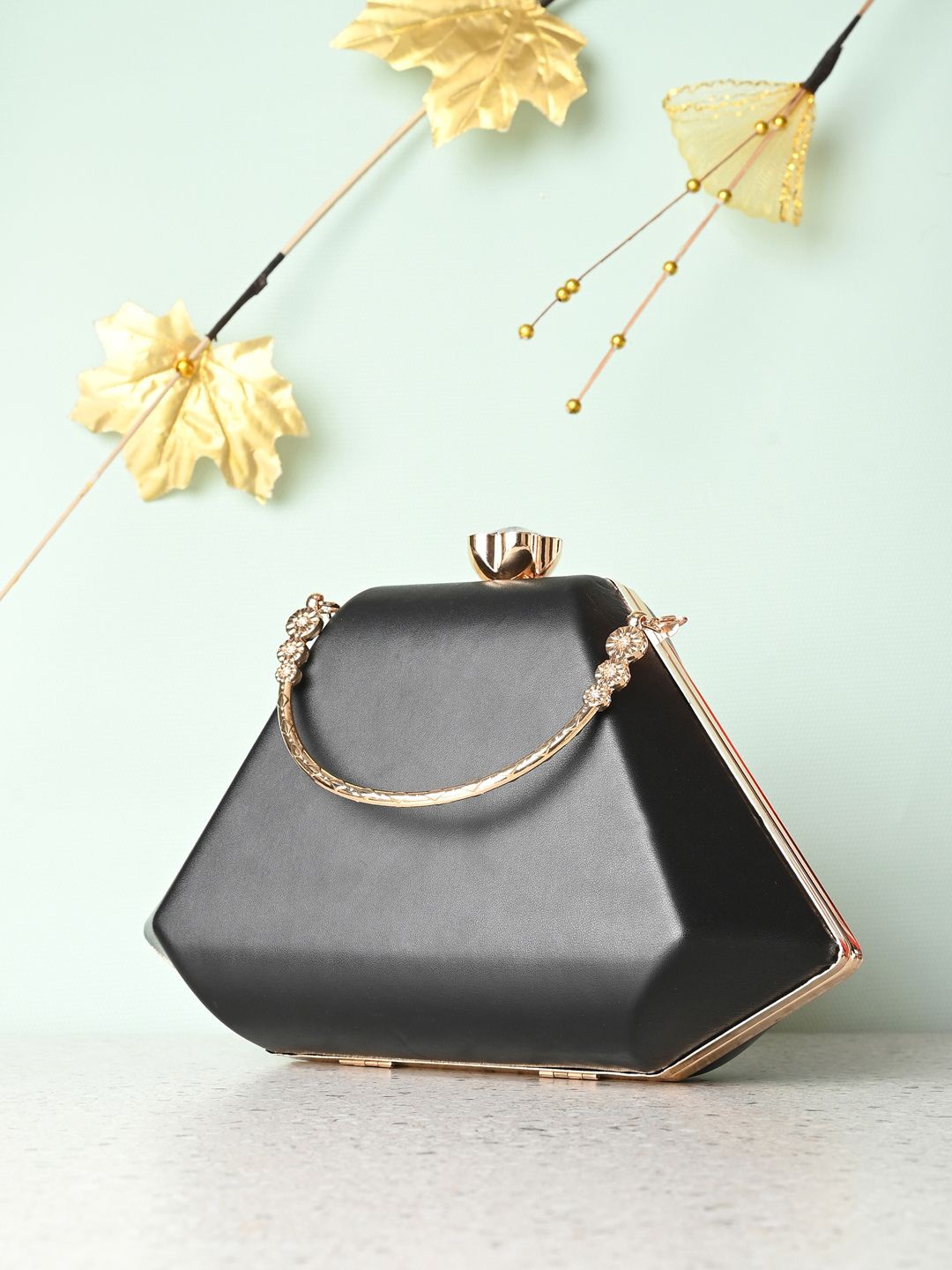 

DressBerry Box Clutch, Black