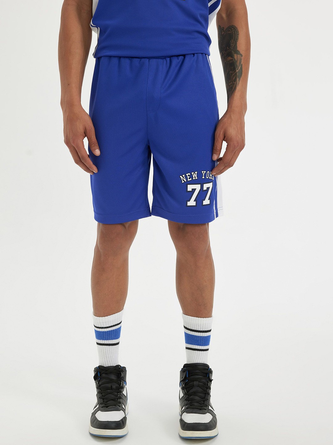 

DeFacto Men Sports Shorts, Blue