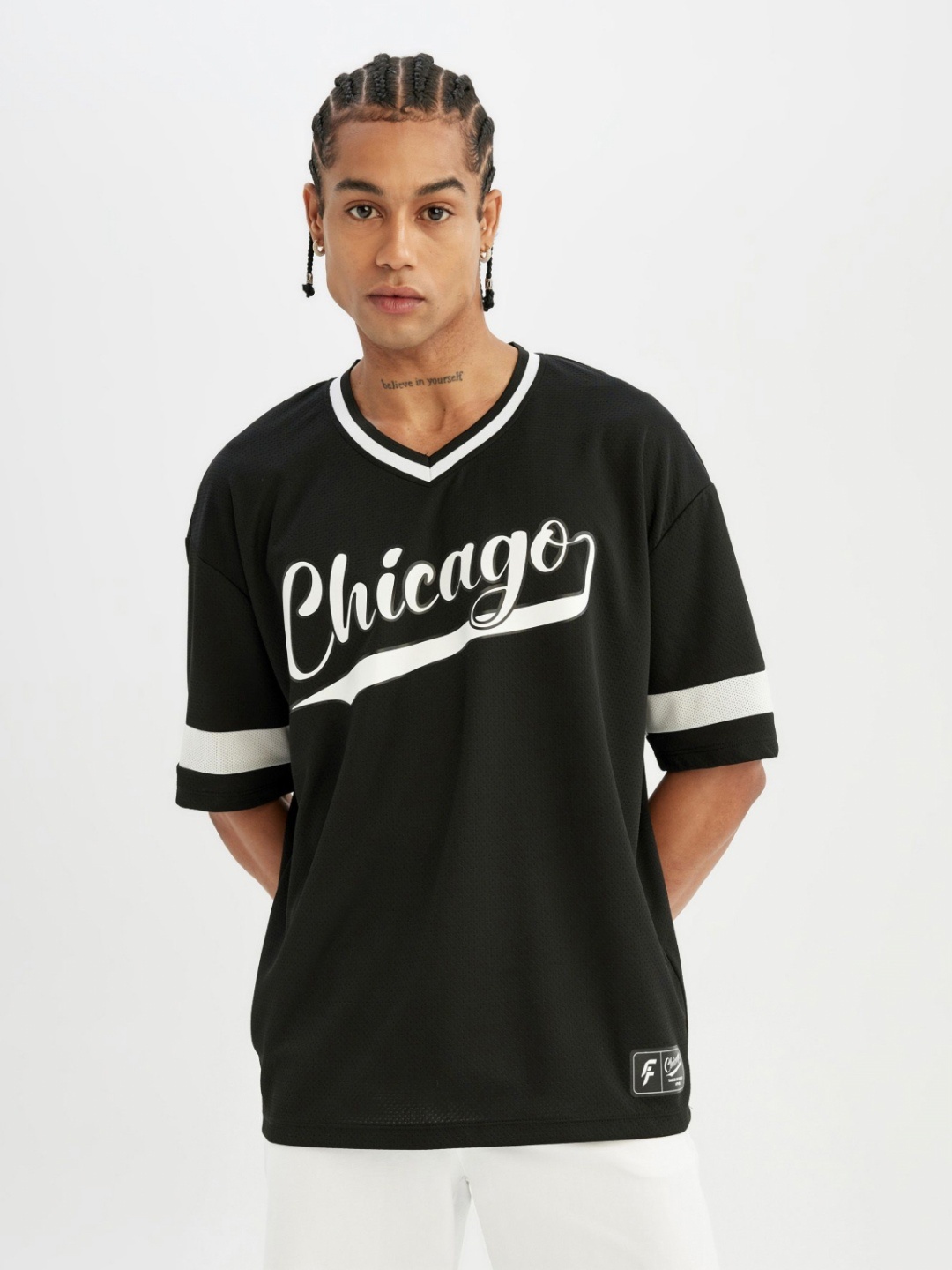 DeFacto Boys Graphic Printed Round Neck Cotton T-Shirt, Black