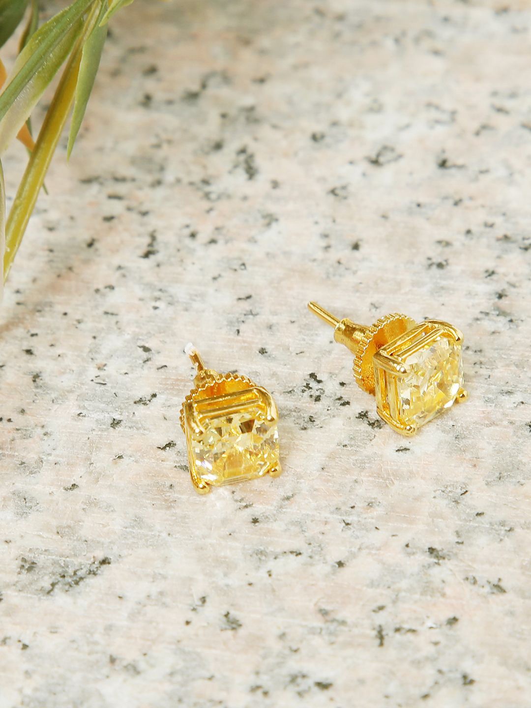 

XAGO Contemporary Studs Earrings, Yellow