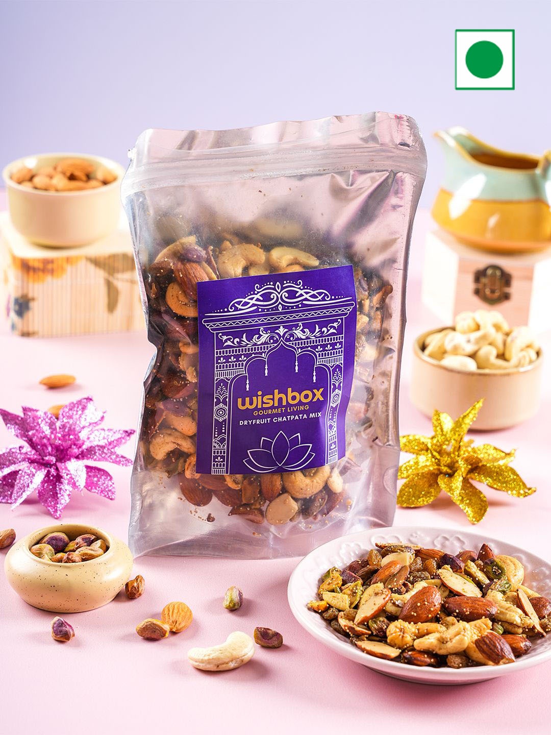 

Wishbox Dryfruit Chatpata Mix- 500 gms, Brown