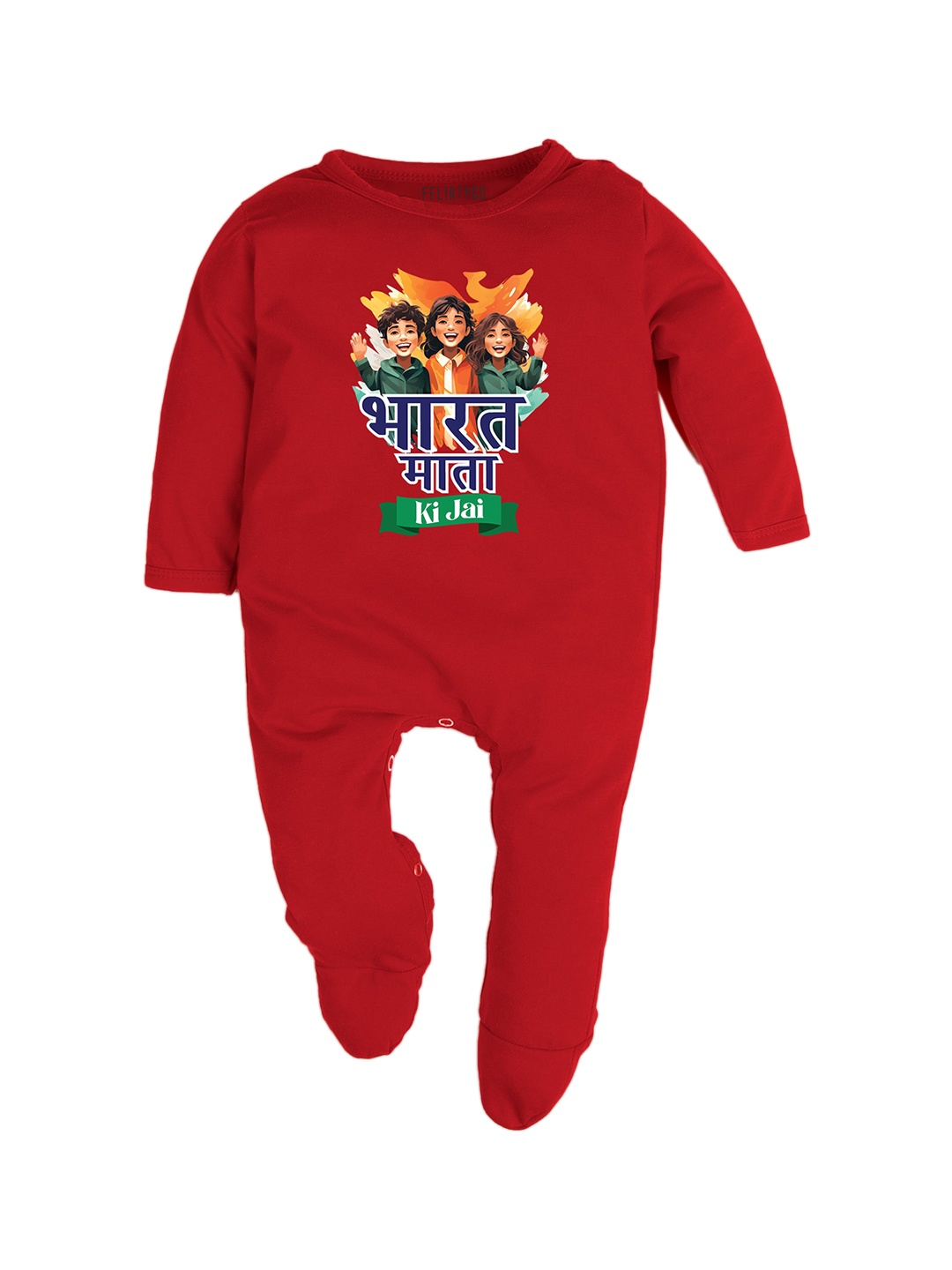 

FFLIRTYGO Infants Printed Cotton Rompers, Red