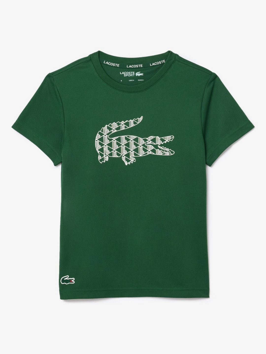 

Lacoste Kids Printed V-Neck Applique T-shirt, Green