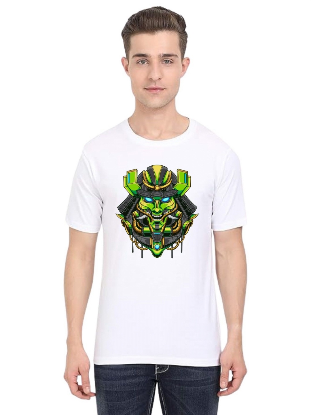 

BAESD Men Printed T-shirt, White
