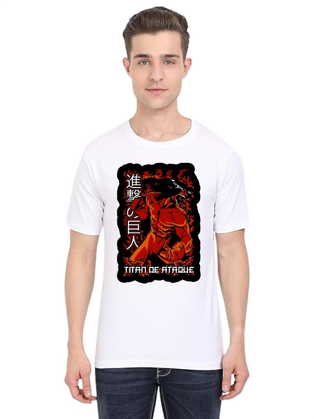 

BAESD Men Printed T-shirt, White