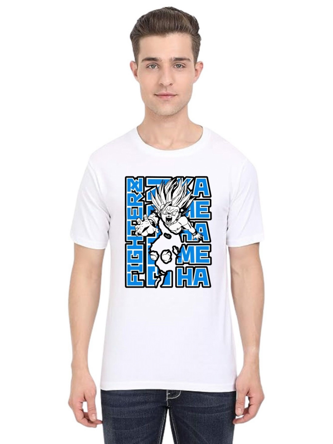 

BAESD Men Typography Printed T-shirt, White