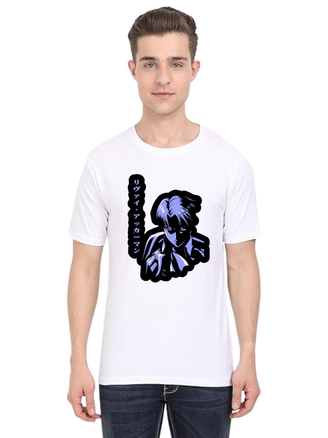 

BAESD Men Typography Printed Applique T-shirt, White