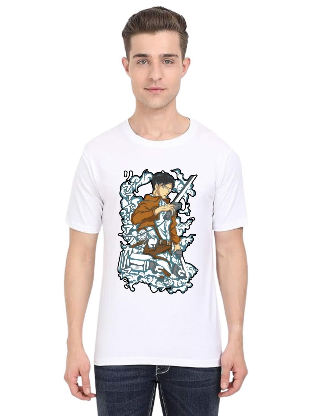 

BAESD Men Printed T-shirt, White