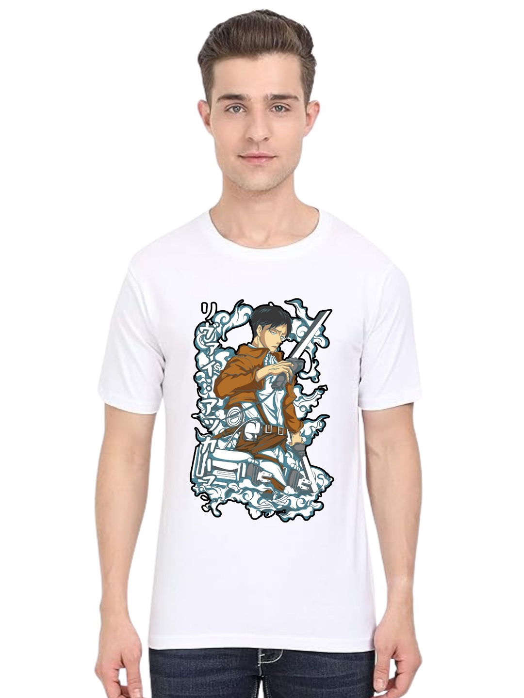 

BAESD Men Printed T-shirt, White