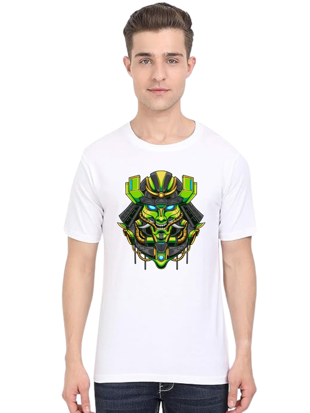 

BAESD Men Printed T-shirt, White