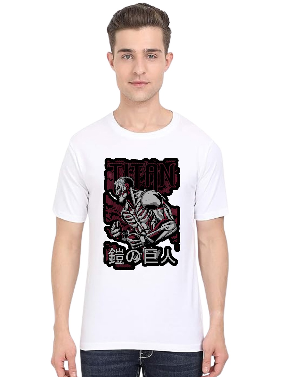 

BAESD Men Printed T-shirt, White