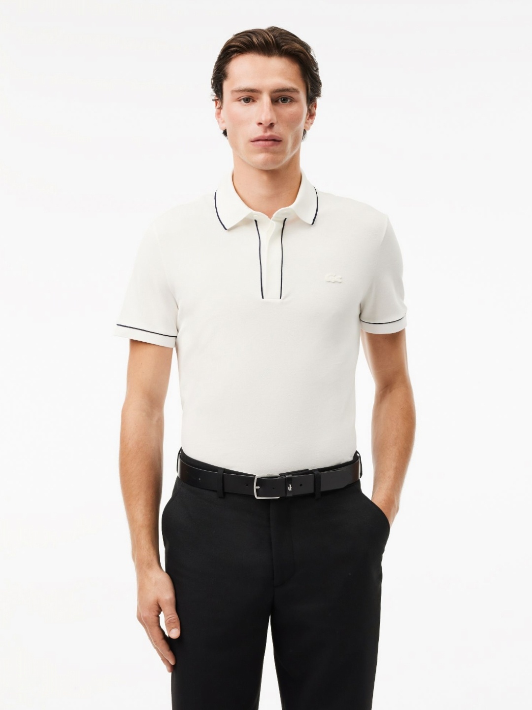 

Lacoste Men Polo Collar Pockets T-shirt, White