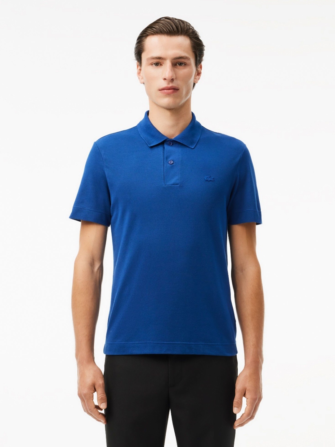 

Lacoste Men Polo Collar Applique T-shirt, Blue