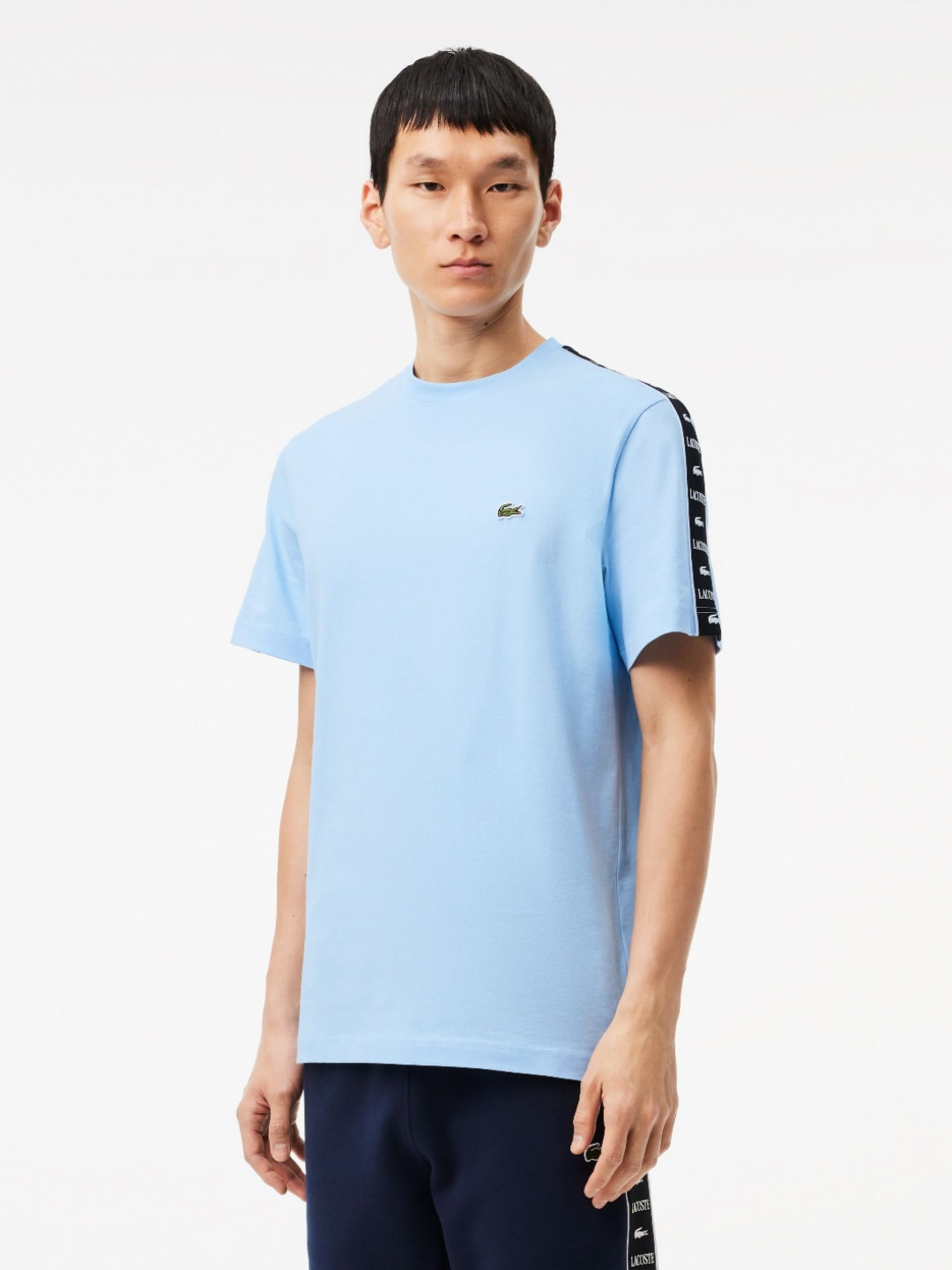 

Lacoste Men Extended Sleeves Pockets T-shirt, Blue