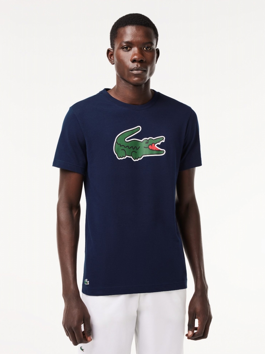 

Lacoste Men Printed Applique T-shirt, Navy blue