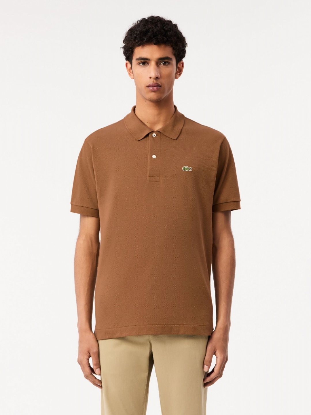 

Lacoste Men Polo Collar Pockets T-shirt, Brown