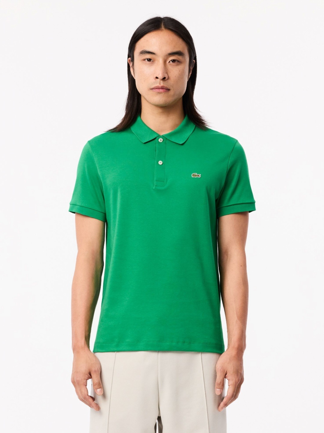 

Lacoste Men Polo Collar Applique T-shirt, Green