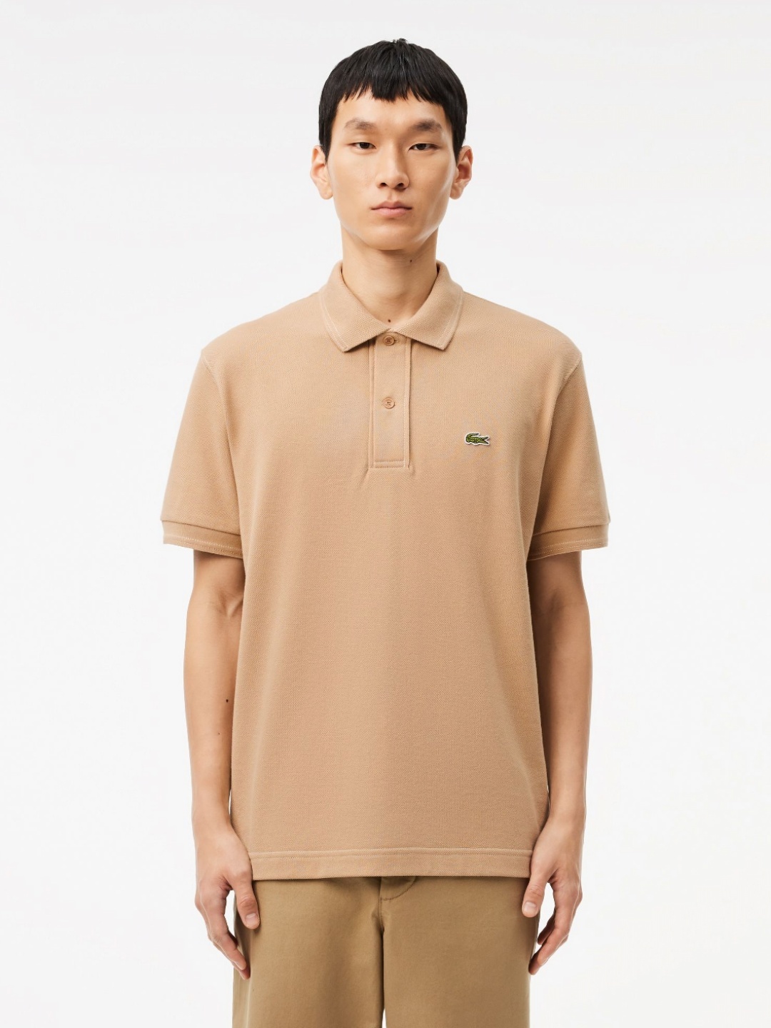 

Lacoste Men Polo Collar Pockets T-shirt, Beige