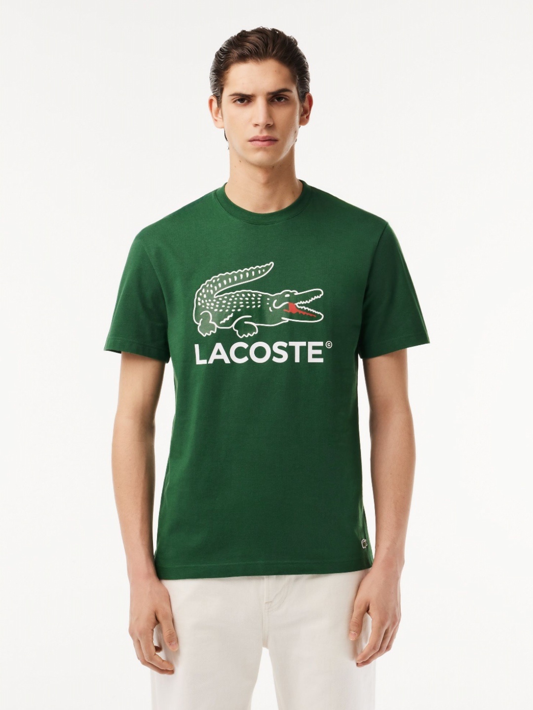 

Lacoste Men Printed Pockets T-shirt, Green
