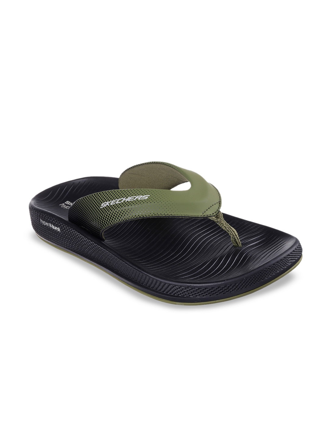 

Skechers HYPER SLIDE- SIMPLEX 2 Men Thong Flipflop, Olive