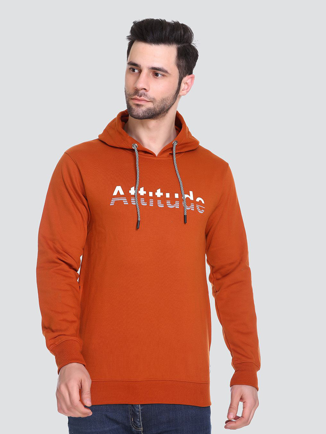 

HB Honey Bee Men Hooded Sweatshirt, Brown