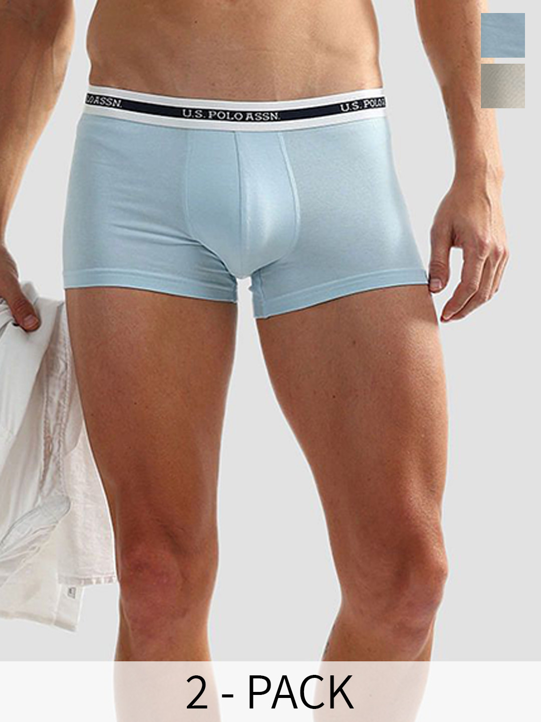 

U.S. Polo Assn. Pack Of 2 Breathability Trunks-OET09-BG0-p2, Blue