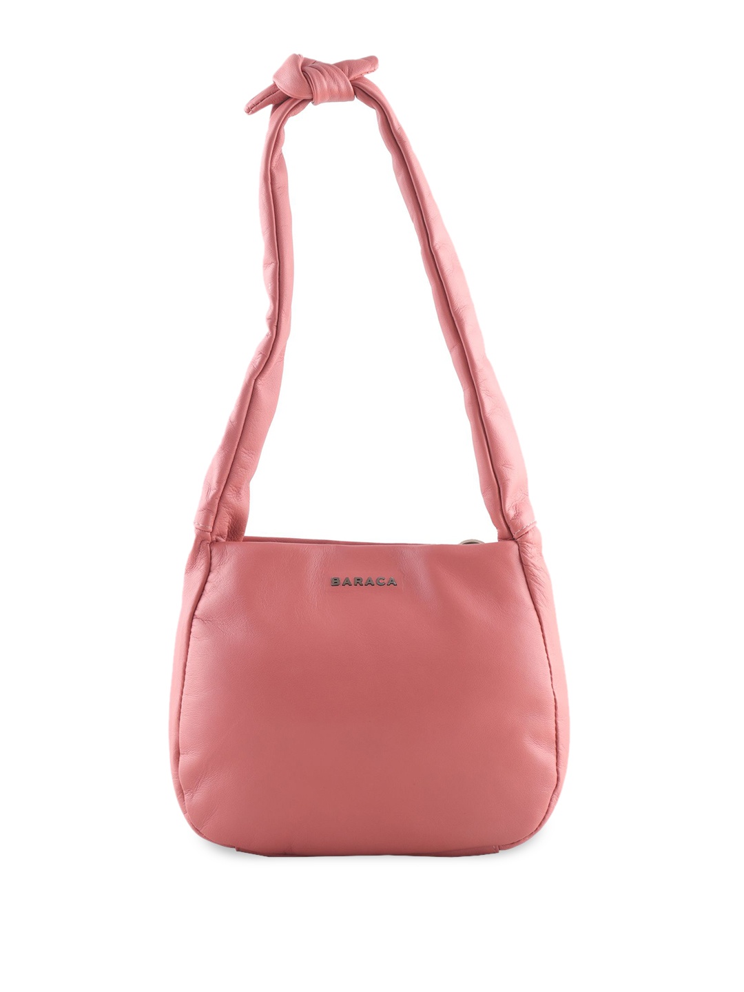 

Baraca Women Leather Structured Sling Bag with Tasselled, Rose