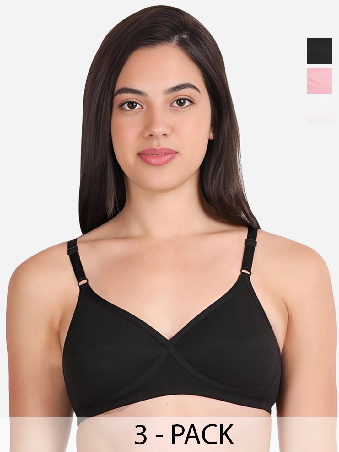 

Susie Pack Of 3 Medium Coverage Bra susi-c3b-2026, White