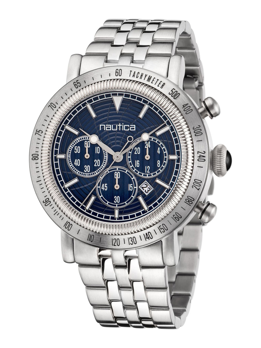 

Nautica Men Everyday Spettacolare Reissue Analogue Chronograph Watch NAPSPF203, Navy blue