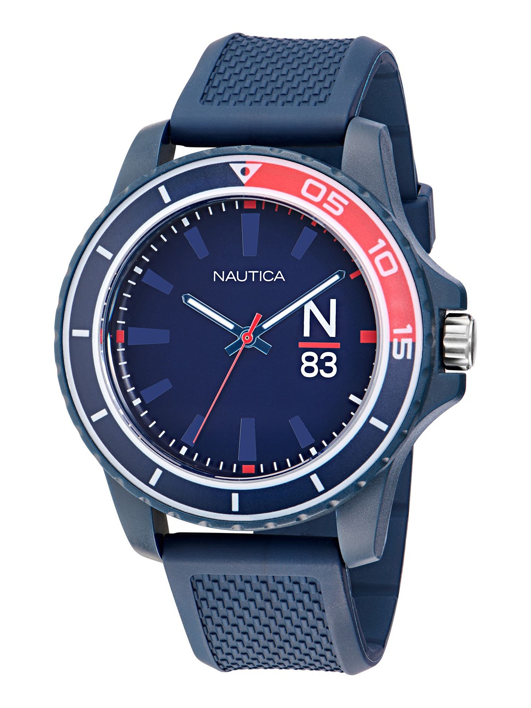 

Nautica Men N83 Sporty Finn World Analogue Watch NAPFWF301, Navy blue