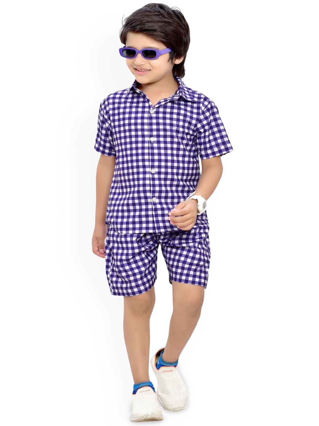 

BAESD Printed Pure Cotton Clothing Set, Purple