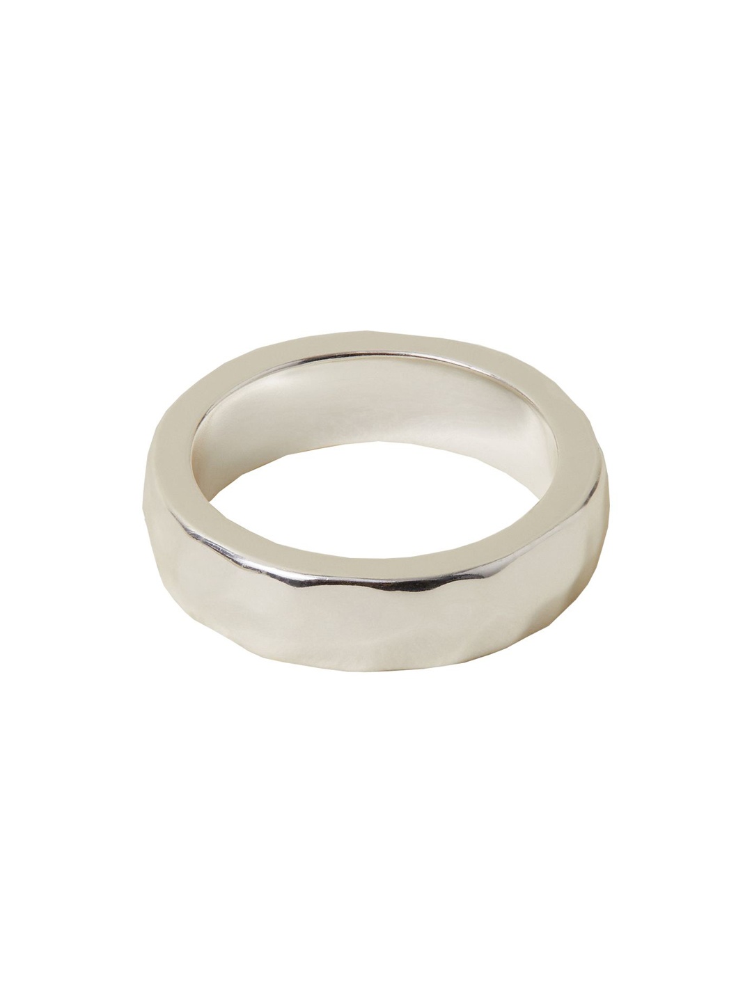 

Accessorize 925 Sterling Silver-Plated Hammered Finger Ring