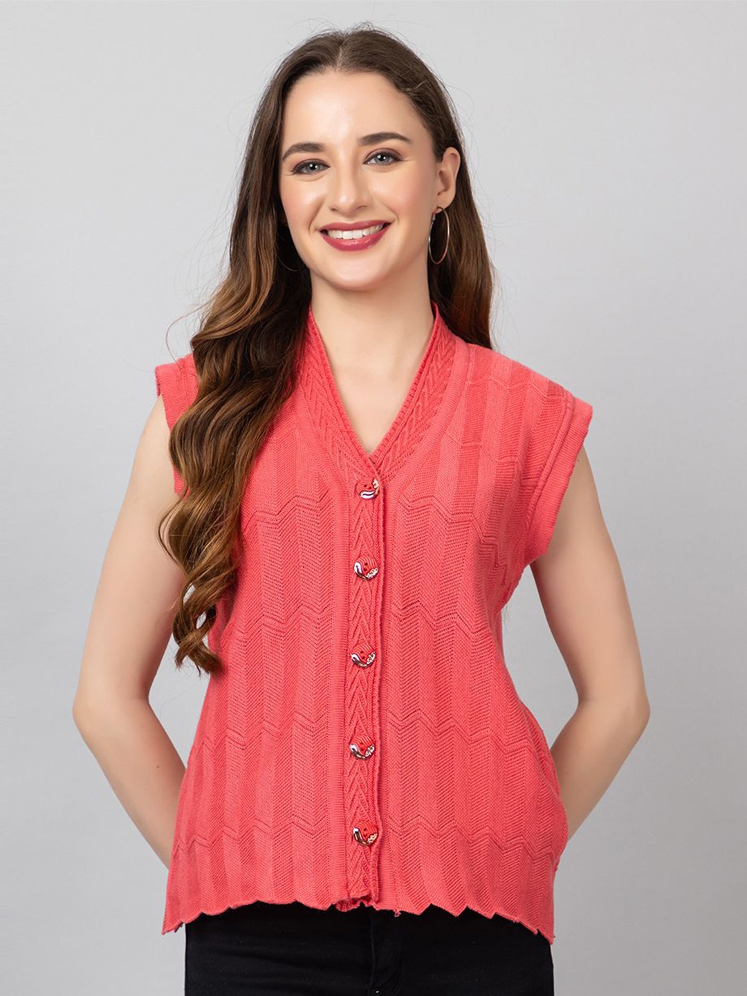 

TYSORT Women Cardigan, Peach