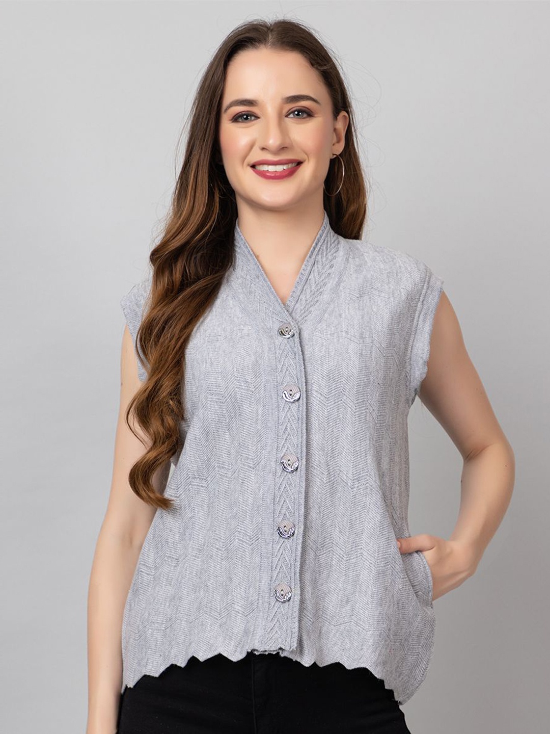 

TYSORT Women Sweater Vest, Grey